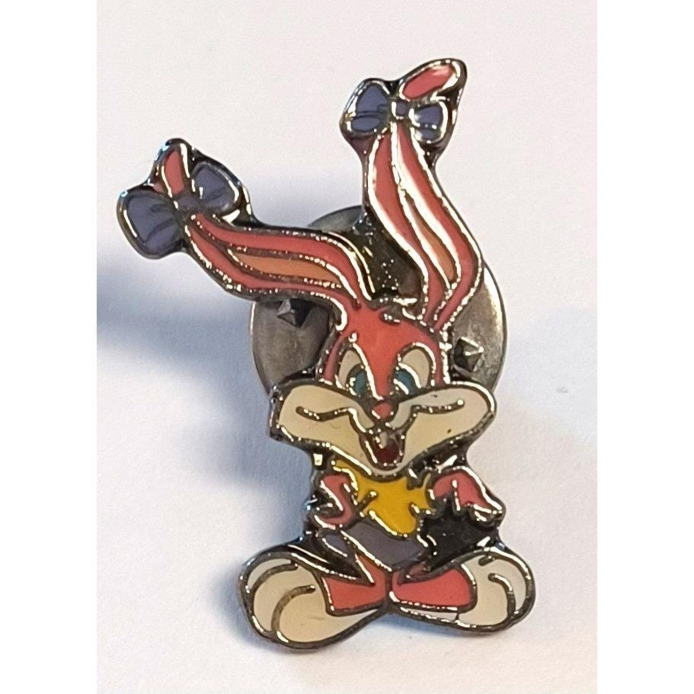 Vintage 1990 Tiny Toon Adventures Babs Bunny Enamel Pin Warner Bros 90s Cartoon